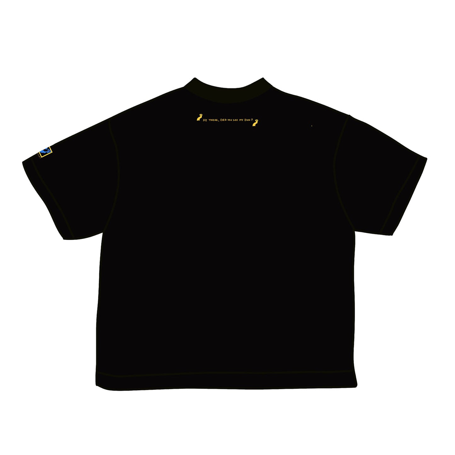 "Hi there, did you see my dog?" Black