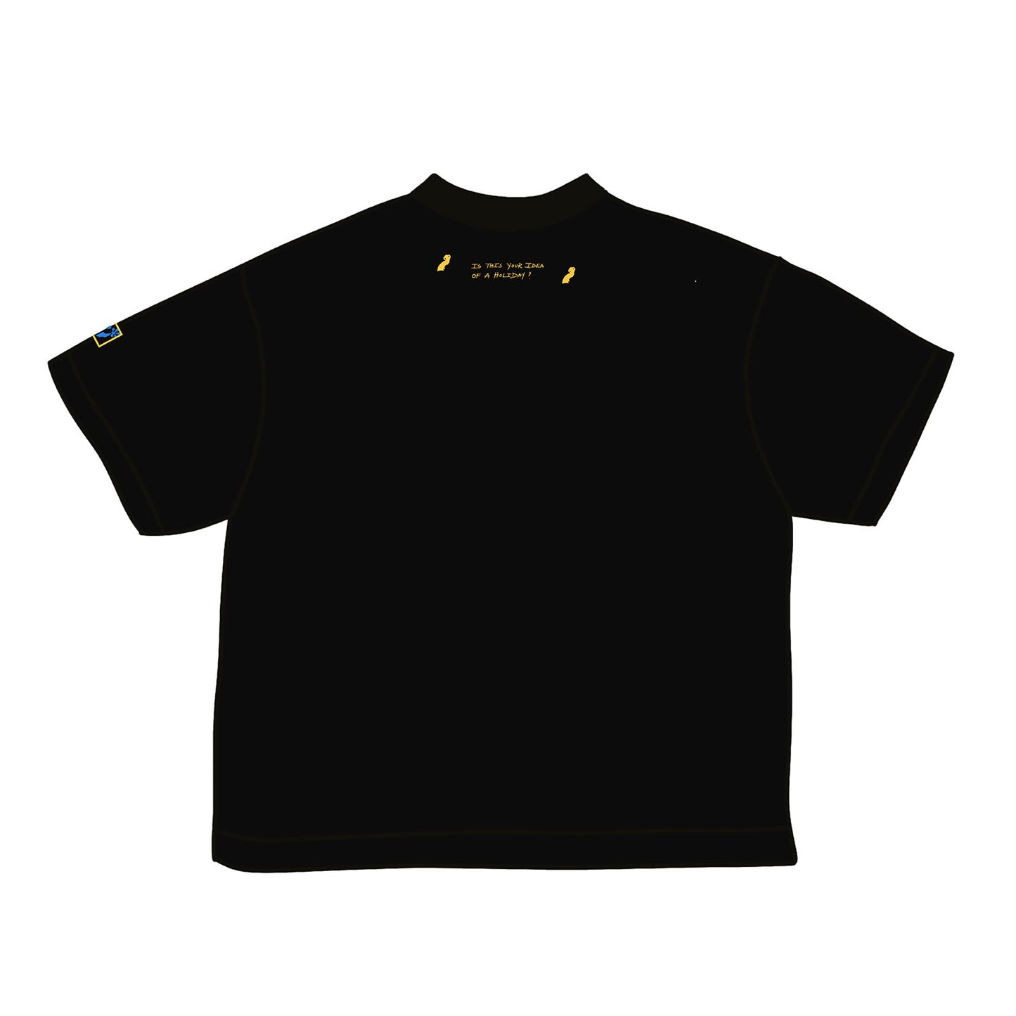 "Is this your idea of a holiday?" Black