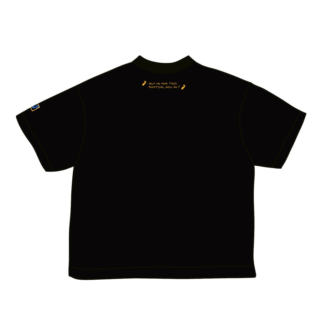 "Help me move this painting, will you?" Black