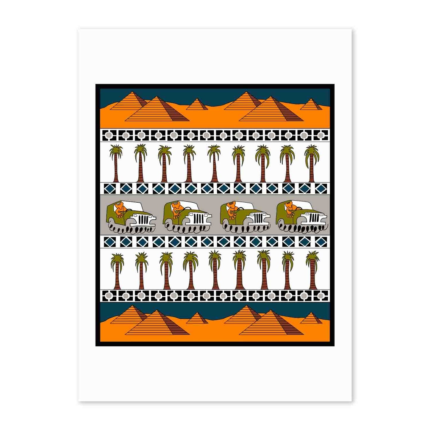 "I'm glad I didn't choose that camel trip" poster