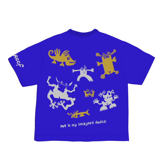 "The Backyard Dudes" T-shirt Electric Blue